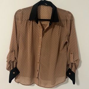 Sheer button up blouse